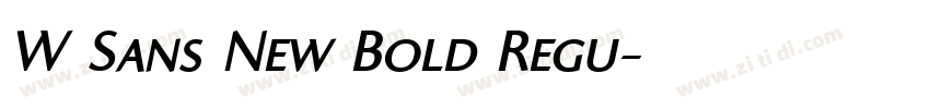 W Sans New Bold Regu字体转换 W Sans New Bold Regu字体转换